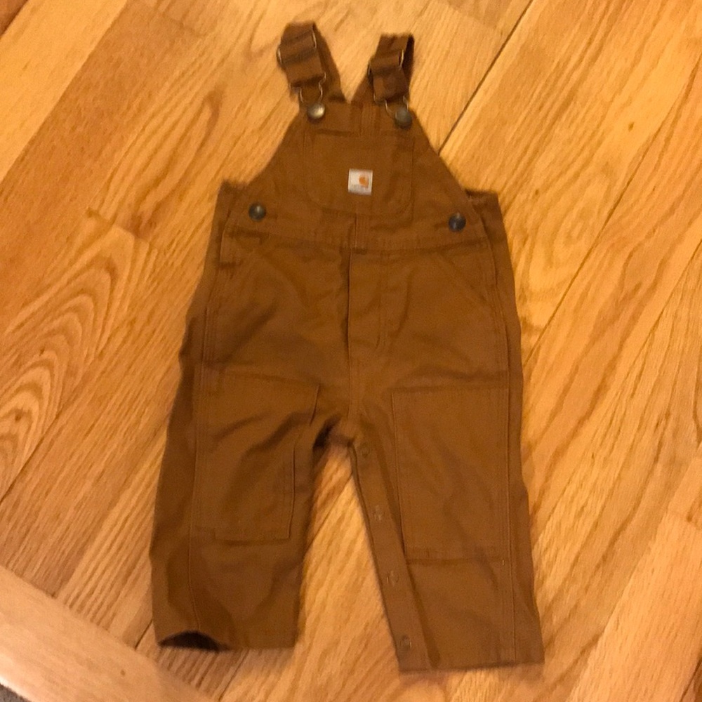 Carhartt canvas bib overalls 6 months